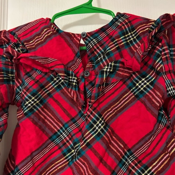 Girls Plaid Ruffle Top - Picture 3 of 4